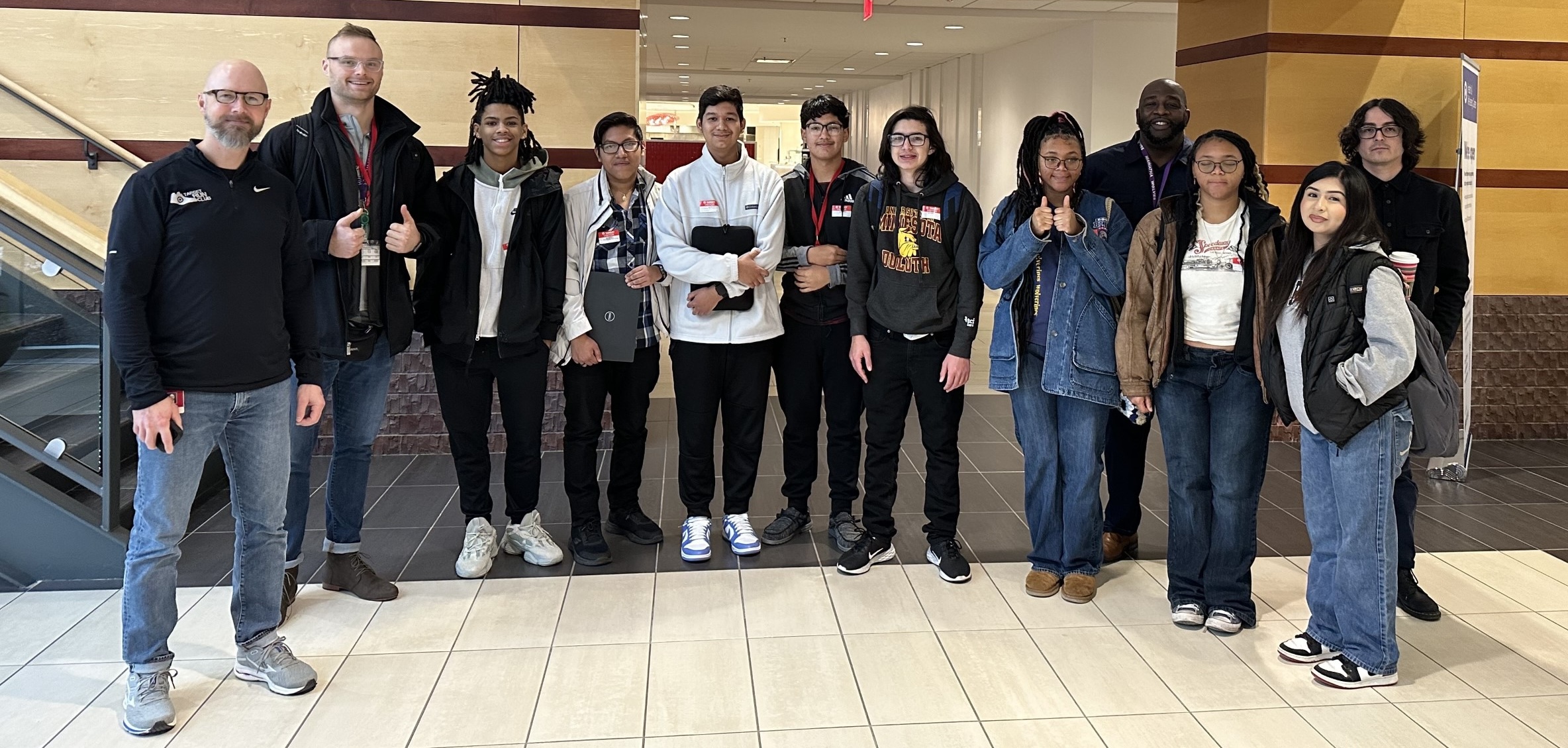 Hiawatha students and mentors at Target Headquarters